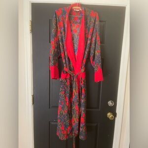 Vintage VICTORIAS SECRET GOLD LABEL Long Robe L